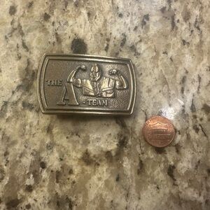Vintage 1983 the A-team belt buckle featuring Mr.T